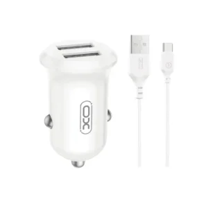 XO CC67 Dual USB Port Car Charger with Type-C Cable
